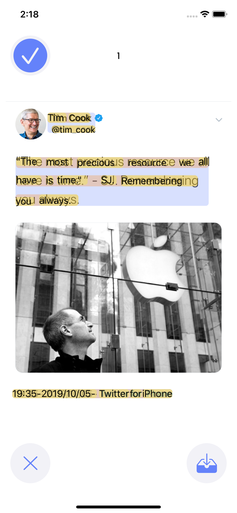 Texter App Screenshot